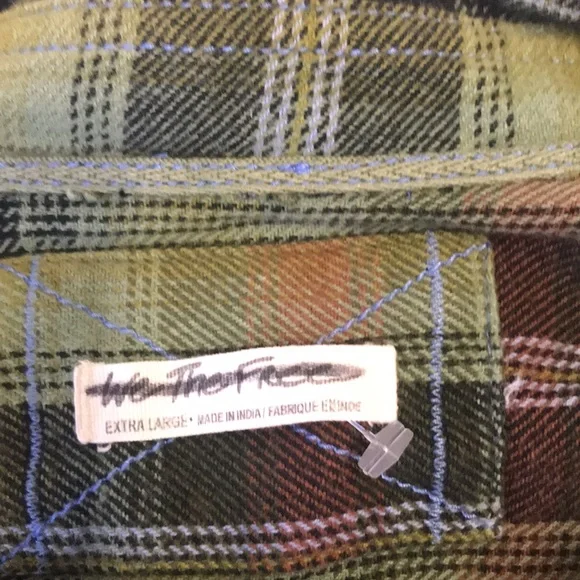 NWOT Free People We The Free Izzie Cargo Shirt Olive Combo - Picture 8 of 8